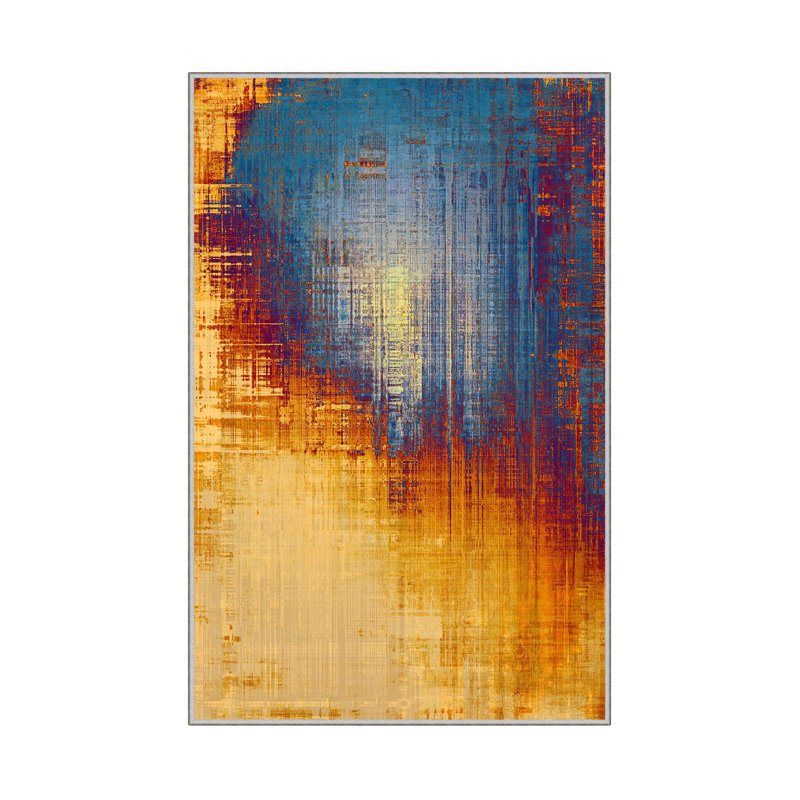 Antibacterial Hall Carpet (2.6 x 6.6 Ft) | 100% Polyester, 0.4 in Pile Height | Non-Slip PVC Dot Underside, Machine Washable | 3D Digital Printing, Durable & Stylish for Entryways, Living Rooms & More