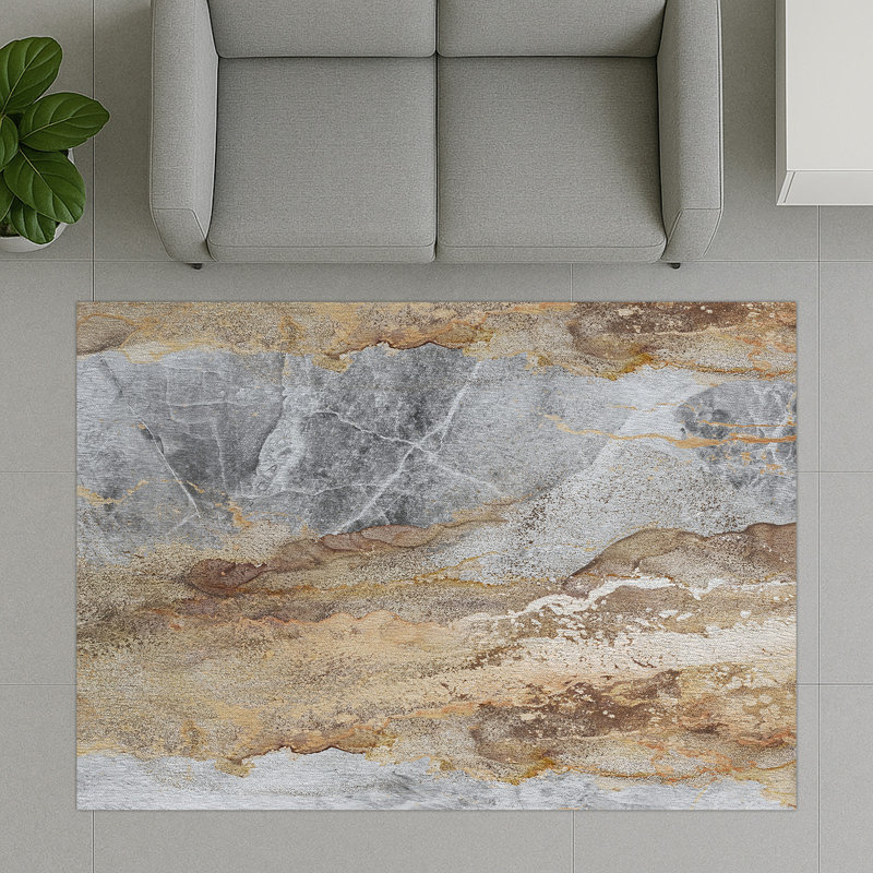 Abstract Area Rug, Runner 70 x 140 cm