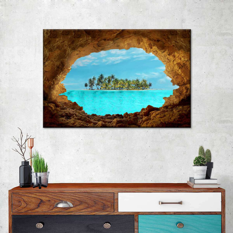 «Secret Island», reproduction sur toile, L 32 po x H 48 po