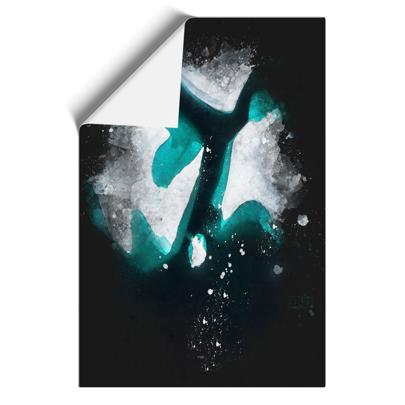 Iceberg in Greenland Paint Splash - Frameless Print, 59cm H x 42cm W x 0.1cm D