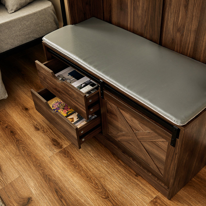 Rhowan Hall Tree 40.55'' Wide, Walnut