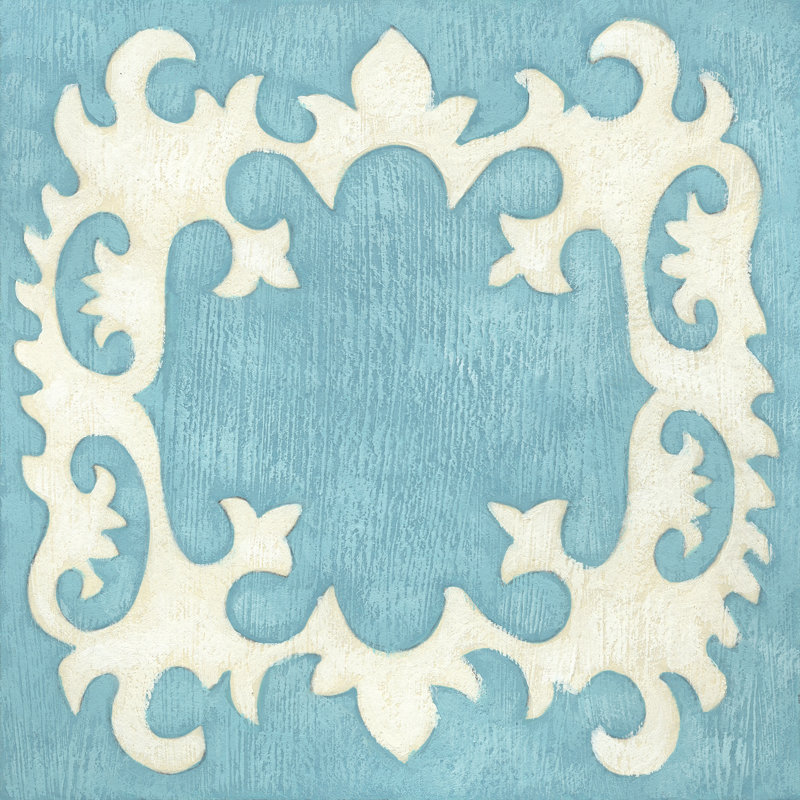 Petite Suzani In Blue by Chariklia Zarris - Wrapped Canvas Print, 30cm H x 30cm W