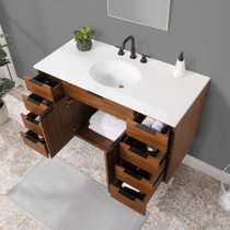 Floating Walnut Vanity – Wood Metal & Beyond