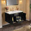 Meuble-lavabo mural moderne 36 po avec lavabo en résine, armoire de salle de bain flottante avec tiroir de rangement, ensemble de meuble-lavabo en panneau de fibres à densité moyenne, assemblage facile, conception élégante pour les petites salles de 