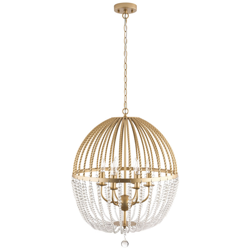 Jereld 6 - Light Dimmable Globe Chandelier