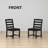 HDPE All-Weather Patio Dining Chair-2092434717
