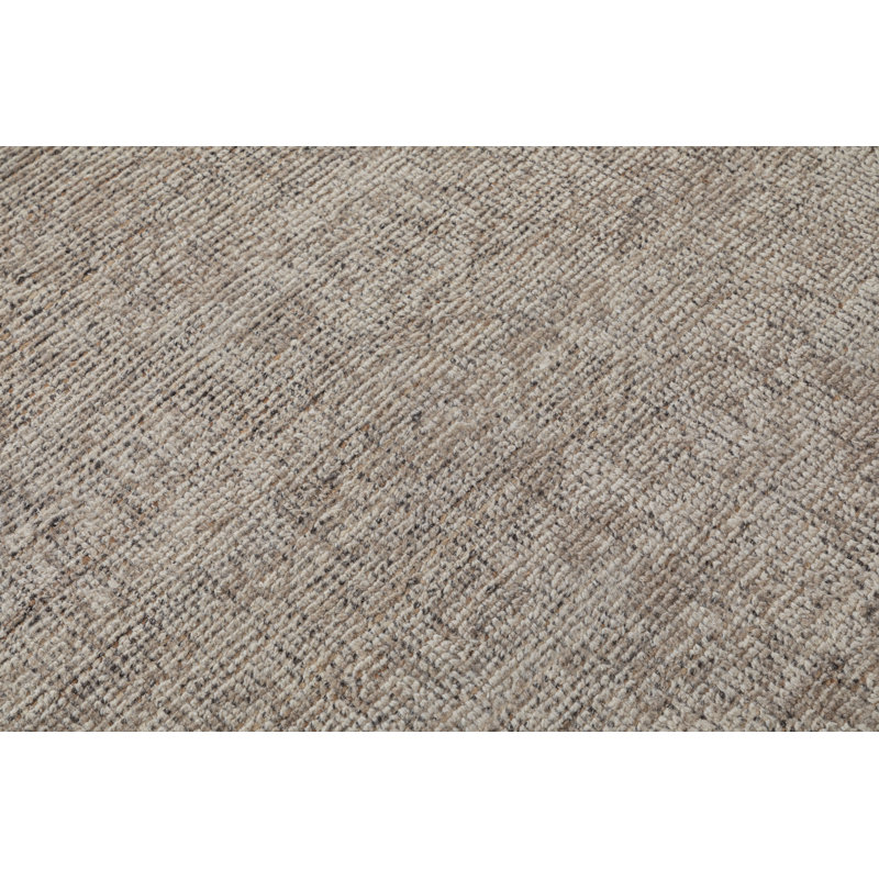 Tapis d'intérieur en laine noué à la main Caya, Rectangle 7 pi 9 po x 9 pi 9 po