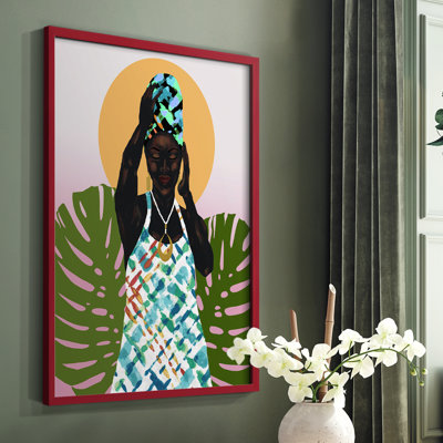 «Her Faith», reproduction encadrée - bois massif