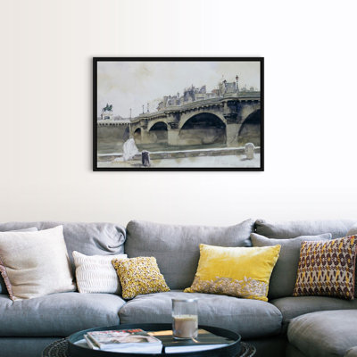 Norman Rockwell " Paris Bridge " by Norman Rockwell Painting Print
