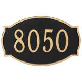 Cambridge 1-Line Wall Address Plaque