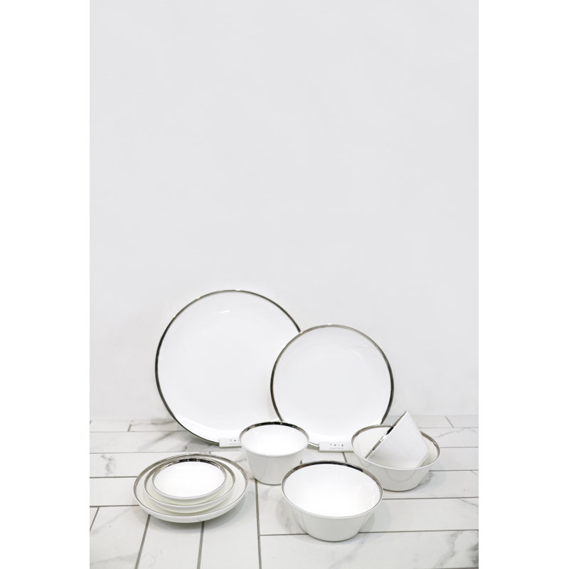 Platinum Edge Bone China Charger