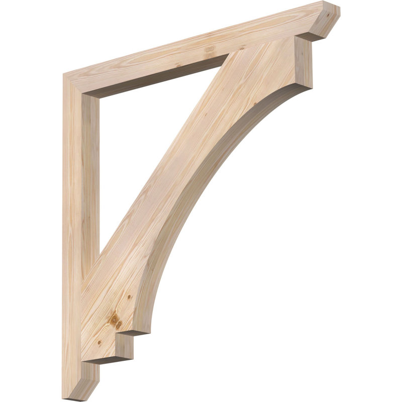 3 1/2"W x 44"D x 44"H Imperial Slat Smooth Bracket, Douglas Fir, Douglas Fir (Smooth), 44"H x 3.5"W x 44"D