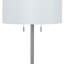 Lampe de table métallique 23,5 po Morganti-100566040-100566041