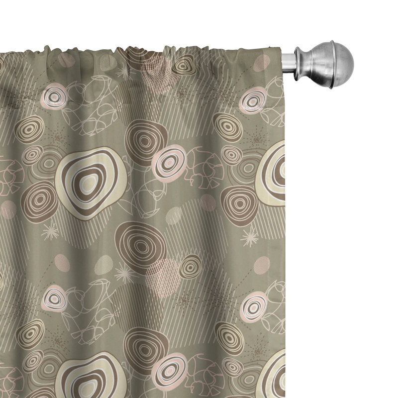 Semi-Sheer Rod Pocket Curtain Panels, 28" x 84"