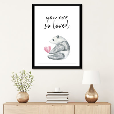 You Are So Loved Panda - impression d'art graphique