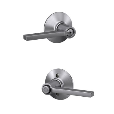 Latitude Keyed Door Lever with Round Rosette