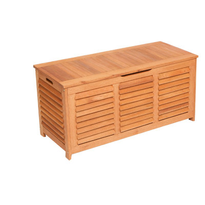 WFX Utility Colyer 123 cm W Eucalyptus Solid Wood Deck Box in Brown