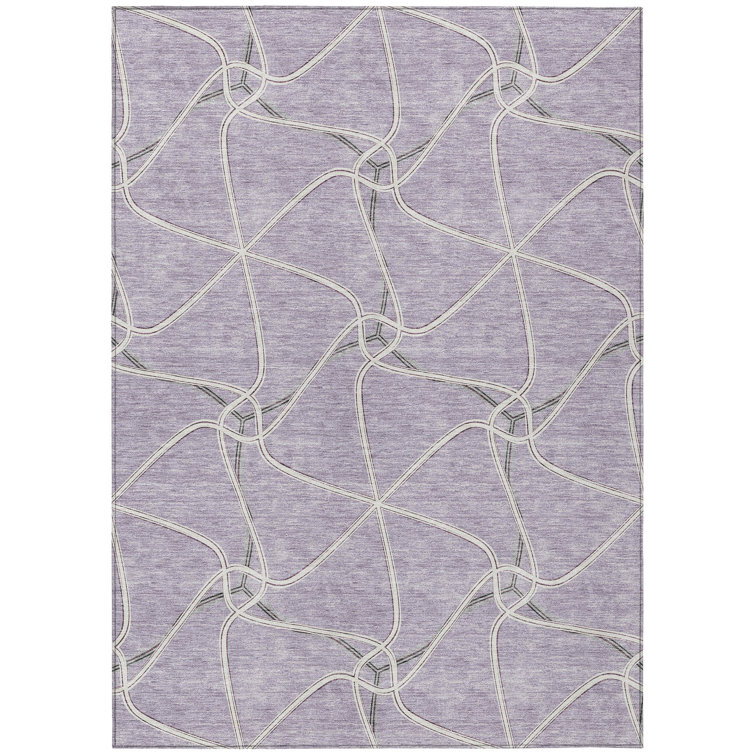  Aleg Area Rug with Non-Slip Backing
