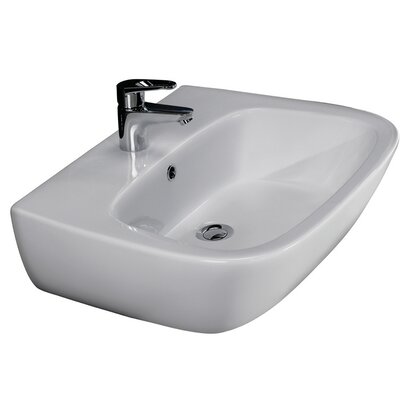 Elena 450 Vitreous China 18"" Wall Mount Bathroom Sink -  Barclay, 4-1011WH