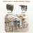Slowe With 4 Chairs, Drop Leaf, Storage Layers, Drawers And Wheels