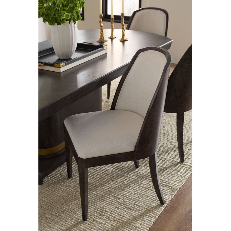 Ophelia Upholstered Dining Chair, Arabica Burl