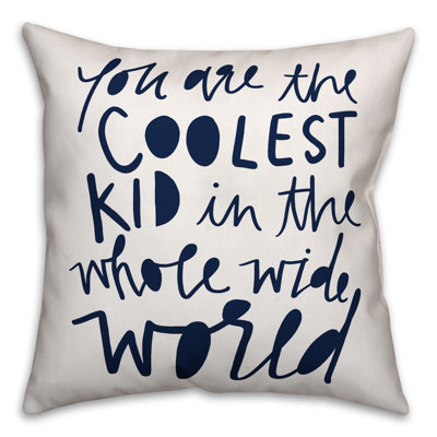 Coolest Kid Square Pillow Cover & Insert