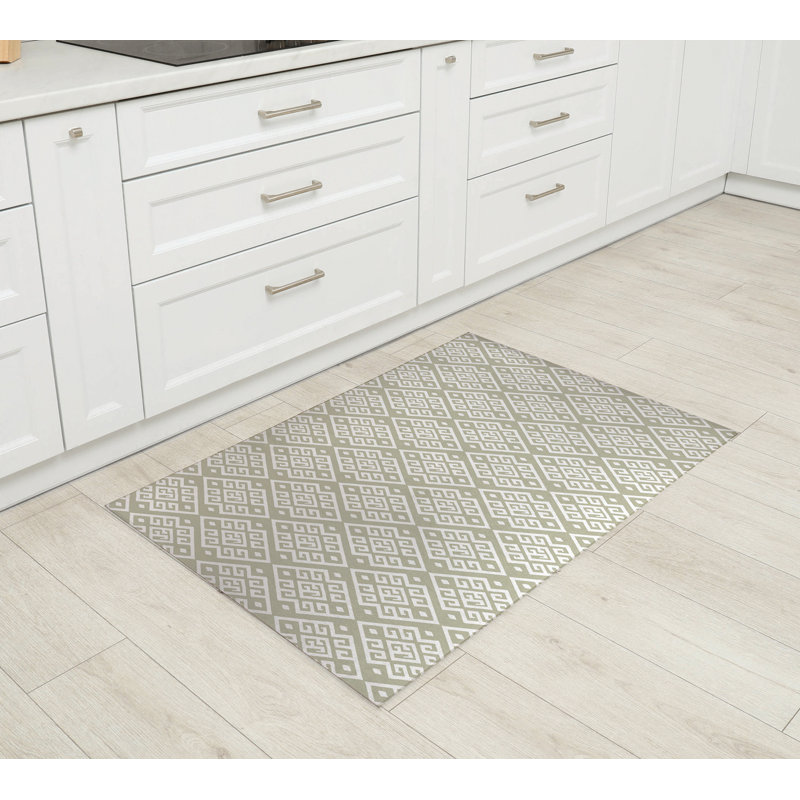 Tapis de cuisine Athana, Sauge, Rectangulaire 2 pi x 3 pi