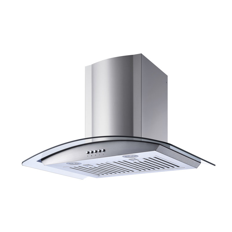Hotte murale convertible 30 pouces 400 CFM en acier inoxydable