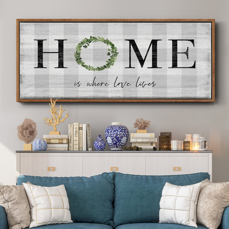 Where Love Lives- Framed Canvas