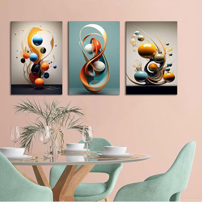 3 Piece Wrapped Canvas Set