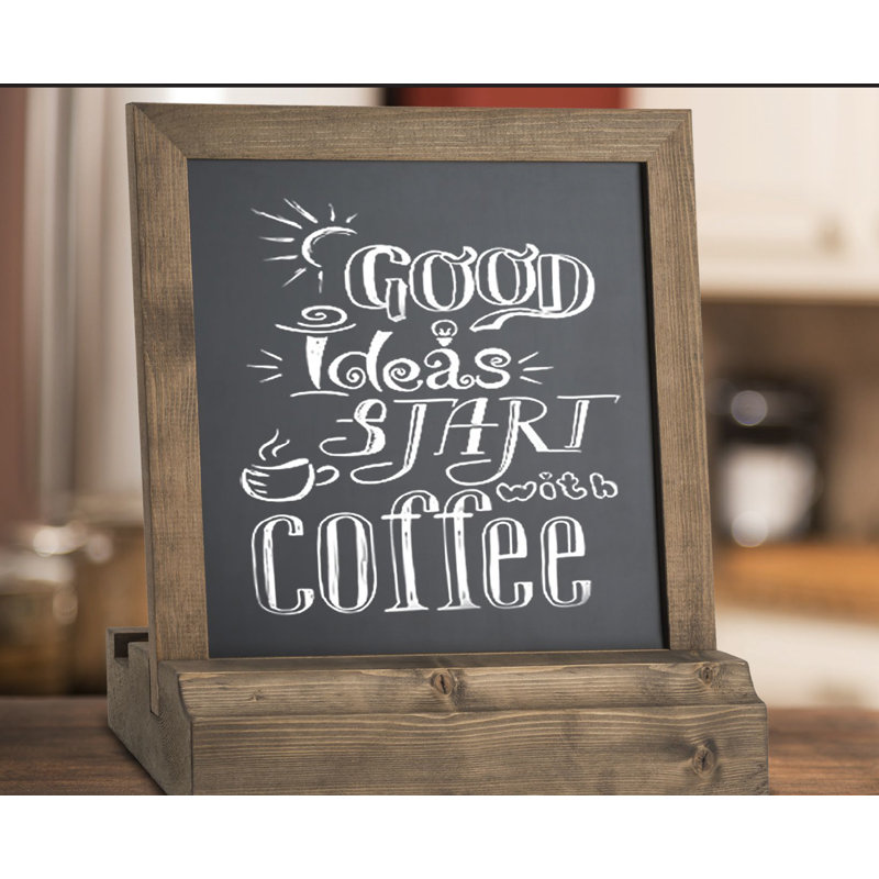 Free-Standing Magnetic Chalkboard, 13" x 10"