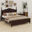 Lit plateforme et tables de chevet en bois-1341173541