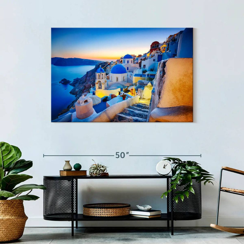 Ravi Dusky Oia, 30" H x 45" W
