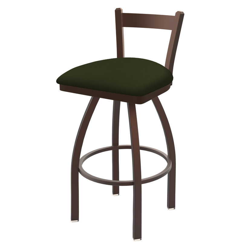 821 Catalina Low Back Swivel Bar Stool, Canter Pine, Bronze, Bar Stool (30" Seat Height)