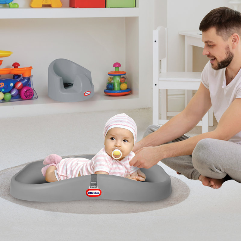 Little Tikes Deluxe 2 In 1 Baby Infant Foam Changing Pad/Play Mat, Gray (3 Pack)