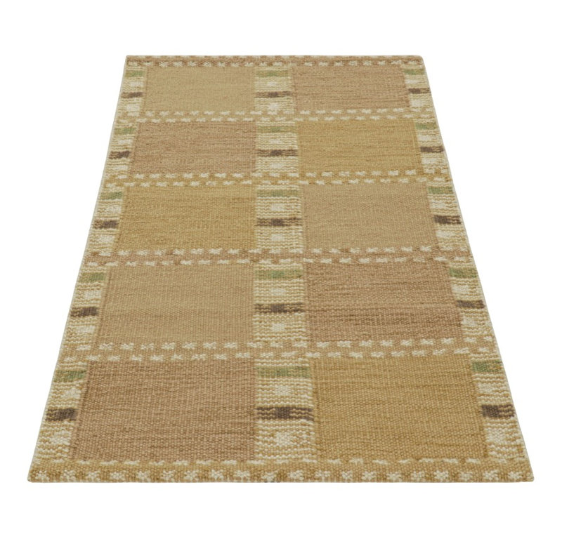 Scandinavian Wool Geometric Area Rug, Rectangle 10' x 14'