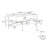 113" 2-Piece L-Shaped Convertible Sleeper Sectional-815055815