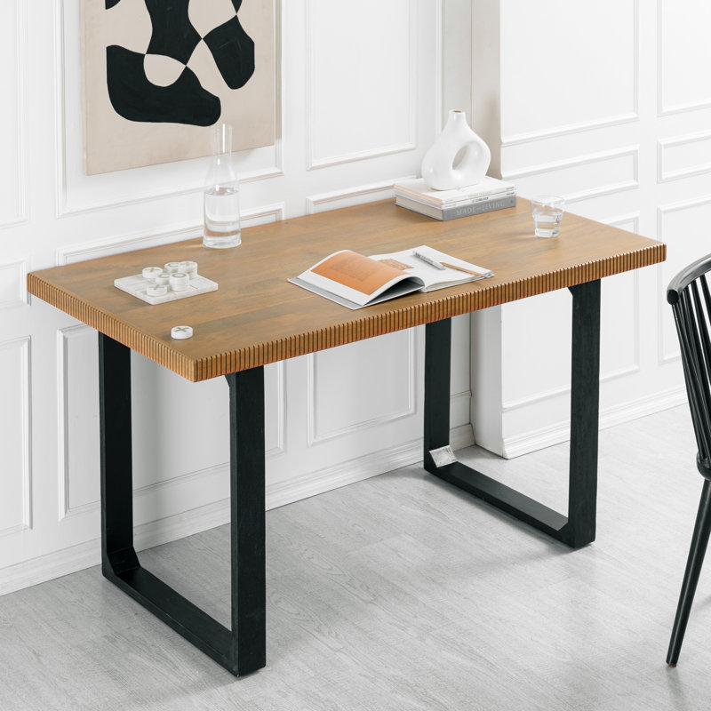 Bureau en bois massif Urbana, Naturel