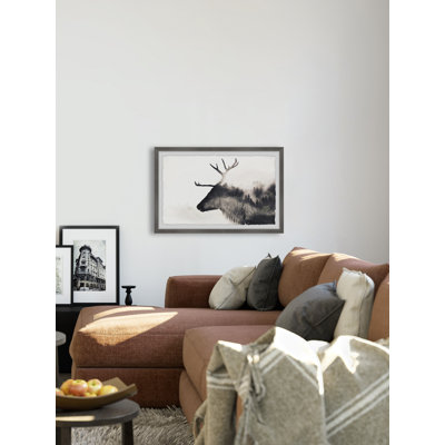 Mountain Deer - photographie avec cadre photo