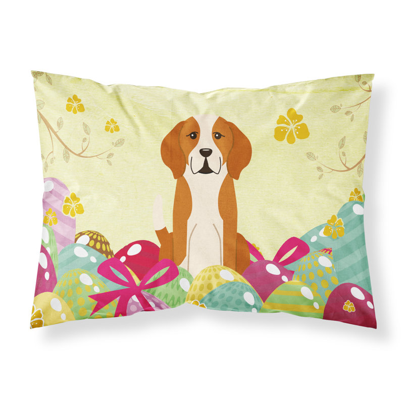 Taie d’oreiller œufs de pâques, Foxhound anglais