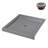 Streamline 36 in. x 36 in. Corner Acrylic Shower Base in Matte Grey with Center Drain, Drain Included-118934387
