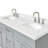 Abell 61'' Double Bathroom Vanity with White Quartz Top-613216695