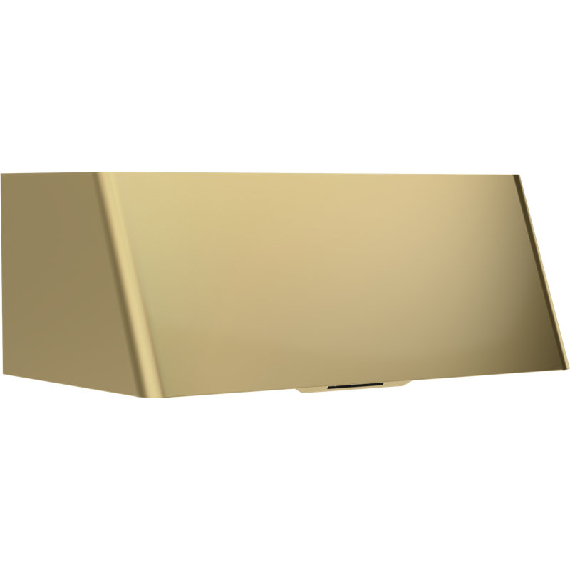 Zephyr Mesa 90 cm. Wall Mount Range Hood with LED Lights, Satin Gold