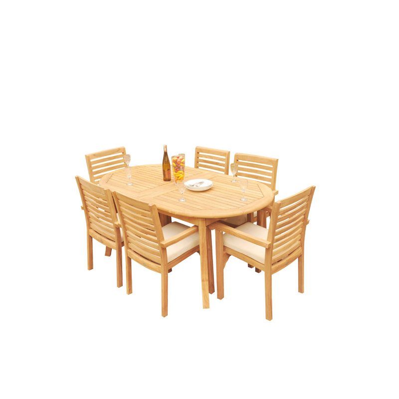 Ensemble repas 6 personnes Cimah, 105 po x 40 po x 31,5 po