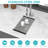 12 Inch Undermount Stainless Steel Kitchen Sink 16 Gauge 8 Deep, Sound - Proof And Condensation , With Drying Rack Template Deep Single Bowl, Coating To 3Mm Pad For Quiet Use, Comes Installation Guide