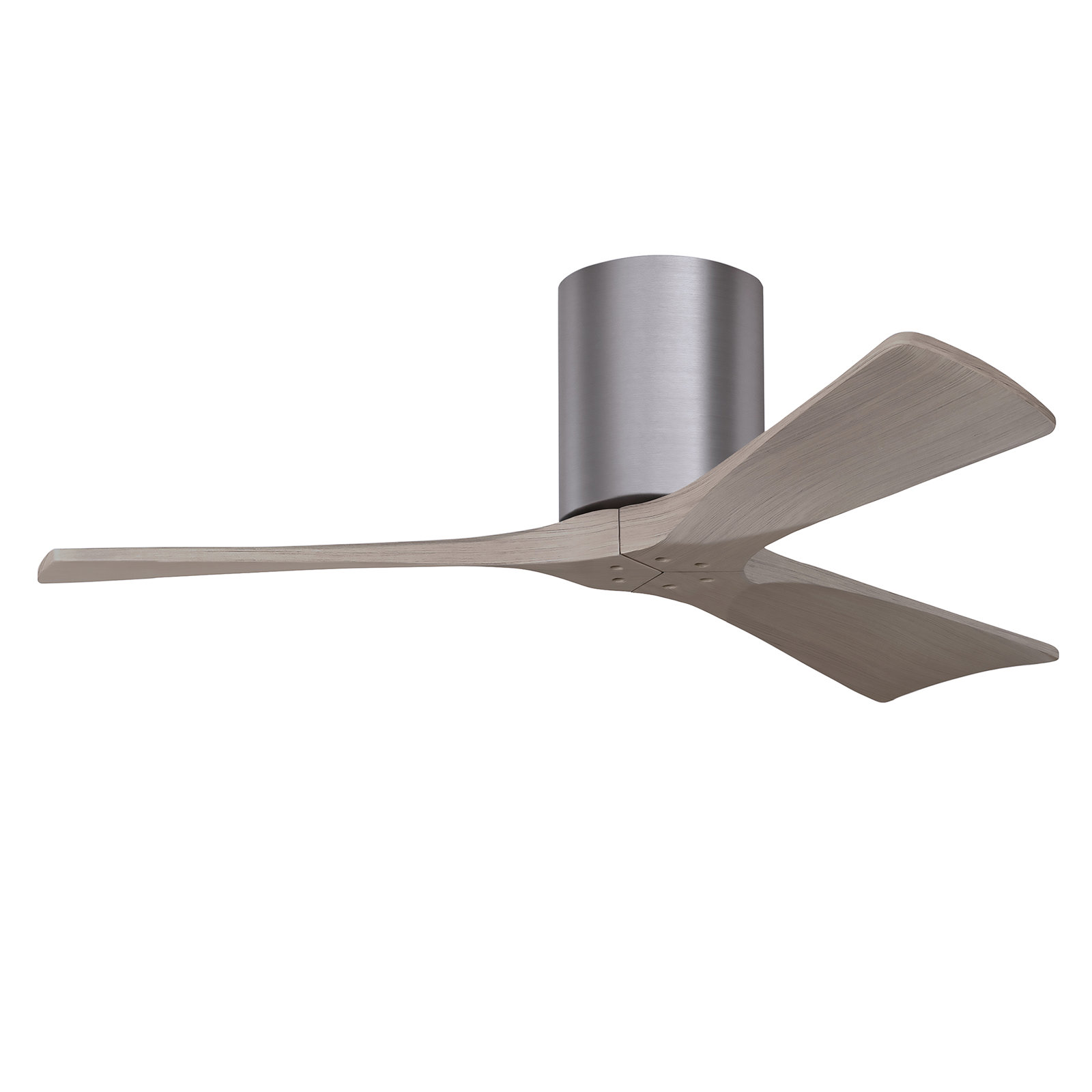 Olivier 3 Blade Ceiling Fan, Brushed Pewter, Gray Ash Tone, 42"