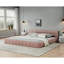 Structure de lit tapissier California avec tissu épais-843009194-843009197