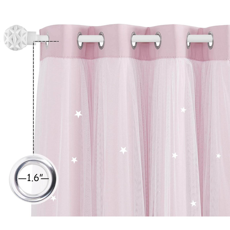 Blackout Curtain Pair, Pink