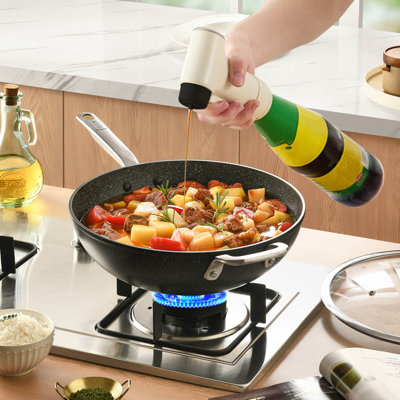 Bouteille d'eau pour sauces ménagères, pompe à pression, pistolet à une main, becs pour sauces, convient aux bouteilles de sauce