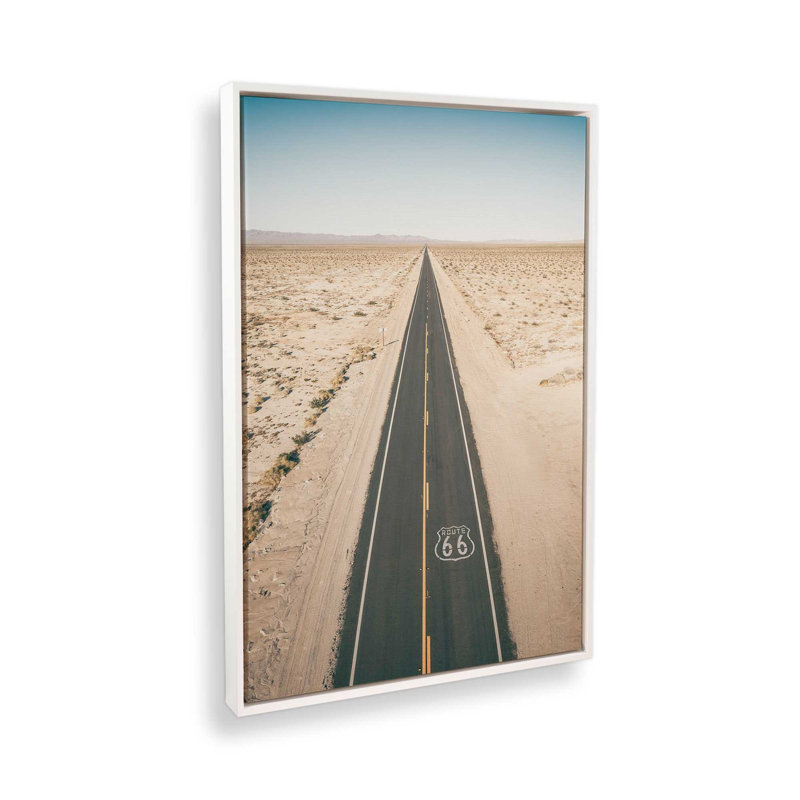 «Dusty 66», reproduction d'art sur toile, 32 po x 48 po, Cadre flottant blanc opaque